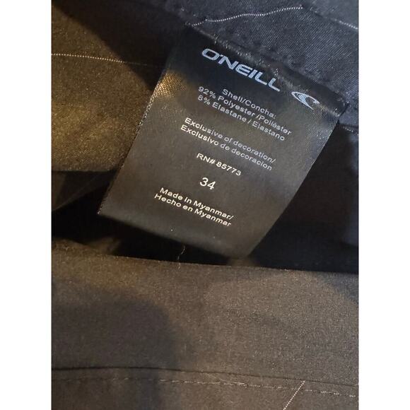 O'Neill Men's Black Crossover Boardshorts Size 34 - NWT - Picture 7 of 12